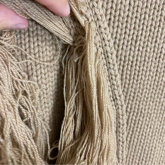 Johanna Ortiz Camel Elegancia Natural Sweater Brown Fringe Medium Read Descrip. - Picture 7 of 16